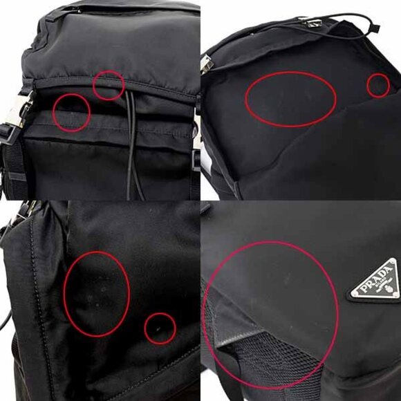 Prada Nylon Backpack Tessuto 2 Vz062 Black Nero a Rank